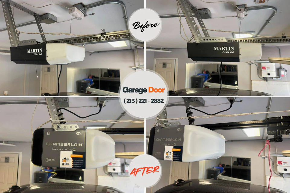Before and after: garage door repair San Carlos, AZ